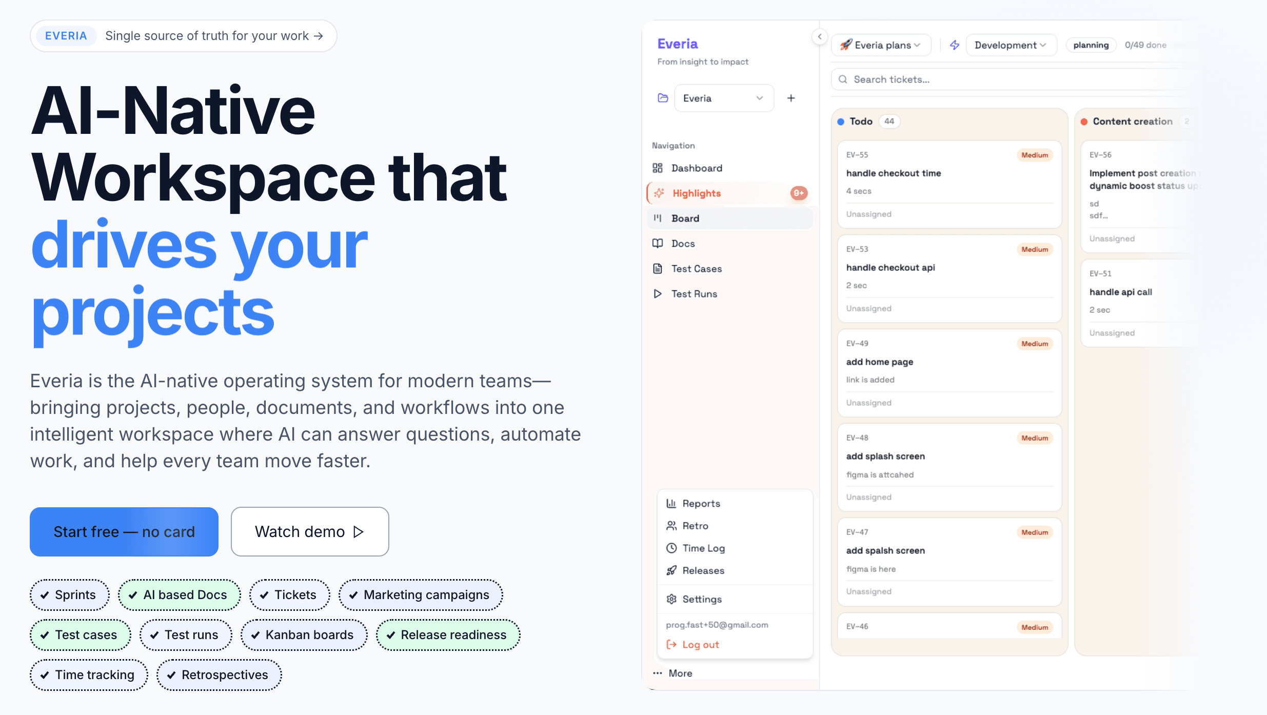 Everia platform preview